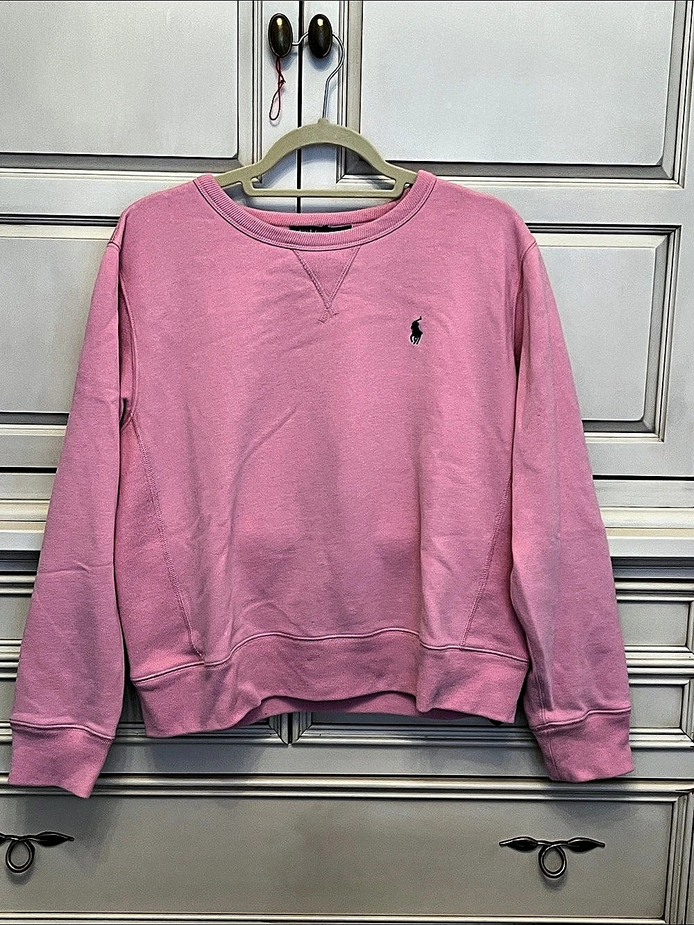 Polo Ralph Lauren Cotton-Blend Fleece Crewneck Sweatshirt Pink